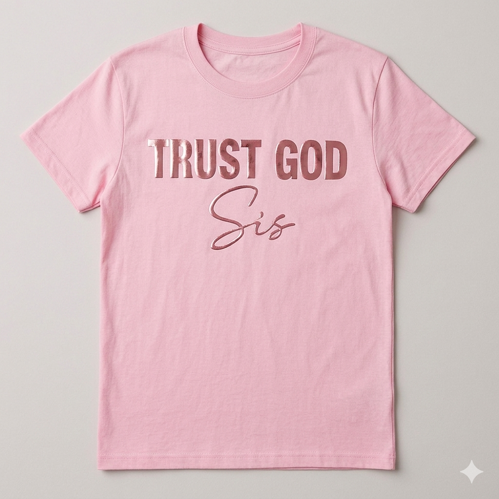 Light Pink Chrome Tee