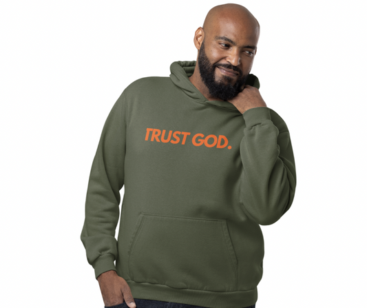 Trust God For Men Military Hoodie