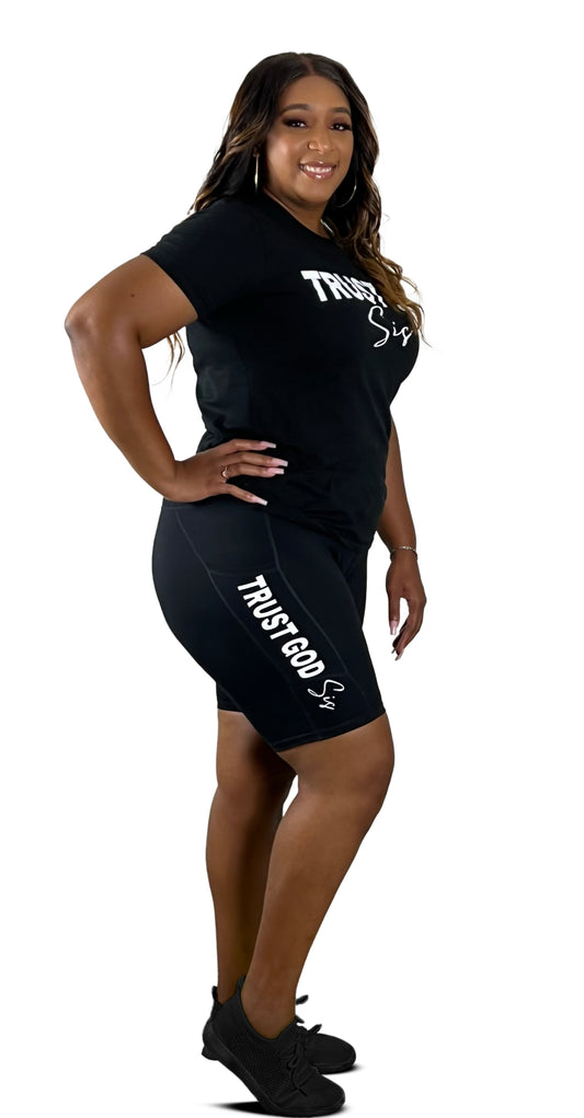 Biker Short Combo Black & White