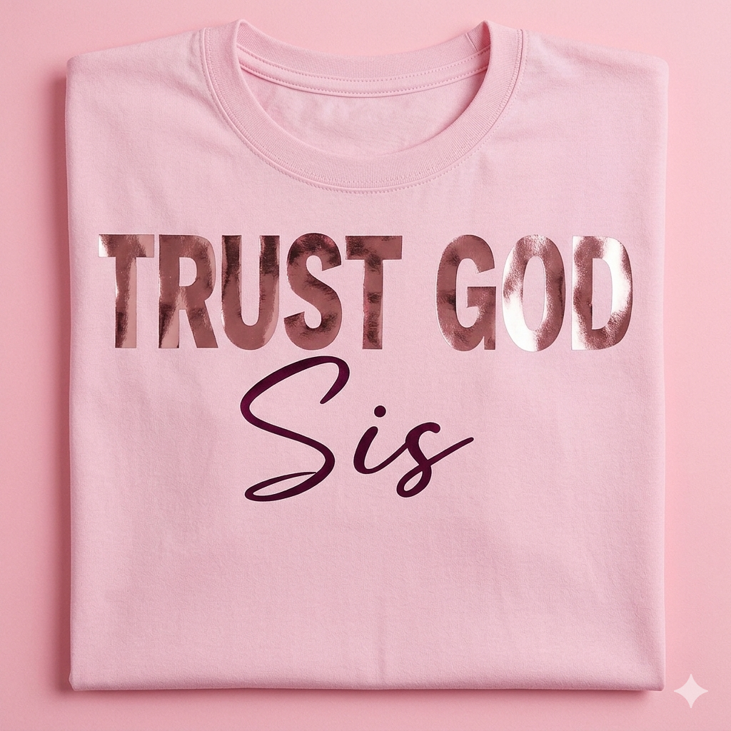 Light Pink Chrome Tee