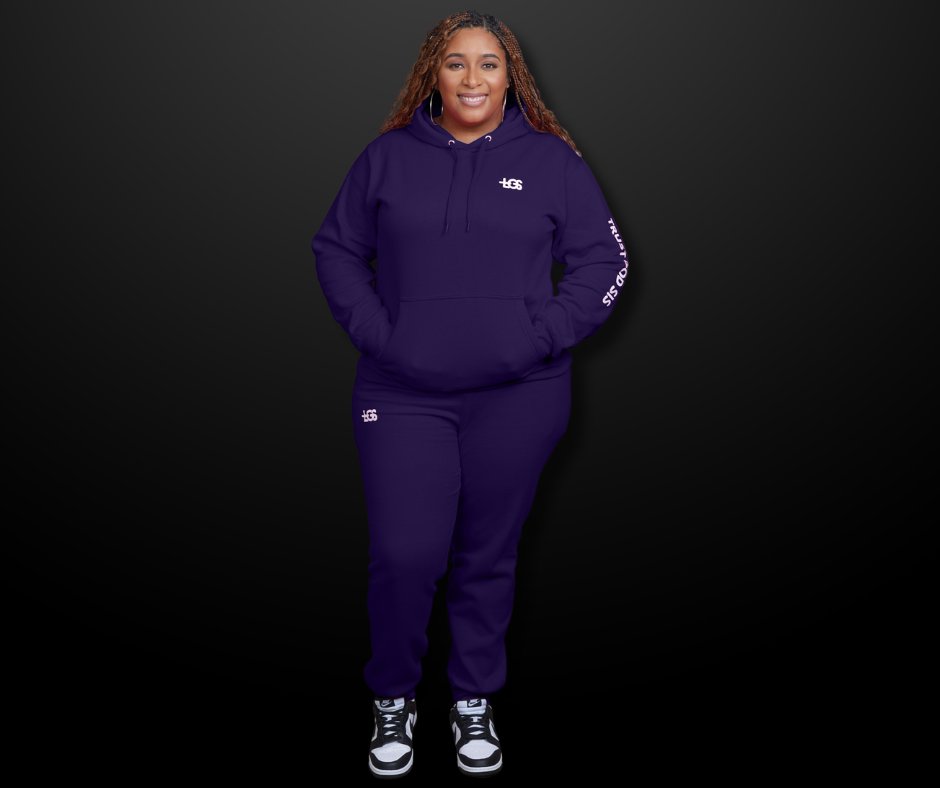 PRE ORDER Purple Fleece Sweatsuit Set