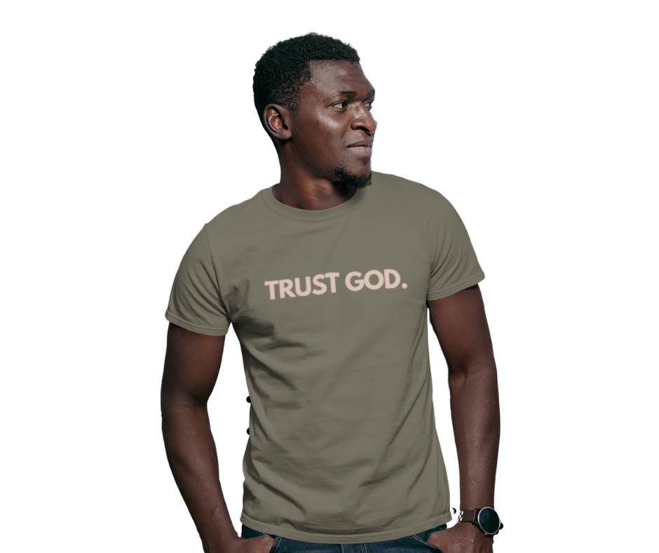Trust God For Men Olive Tee