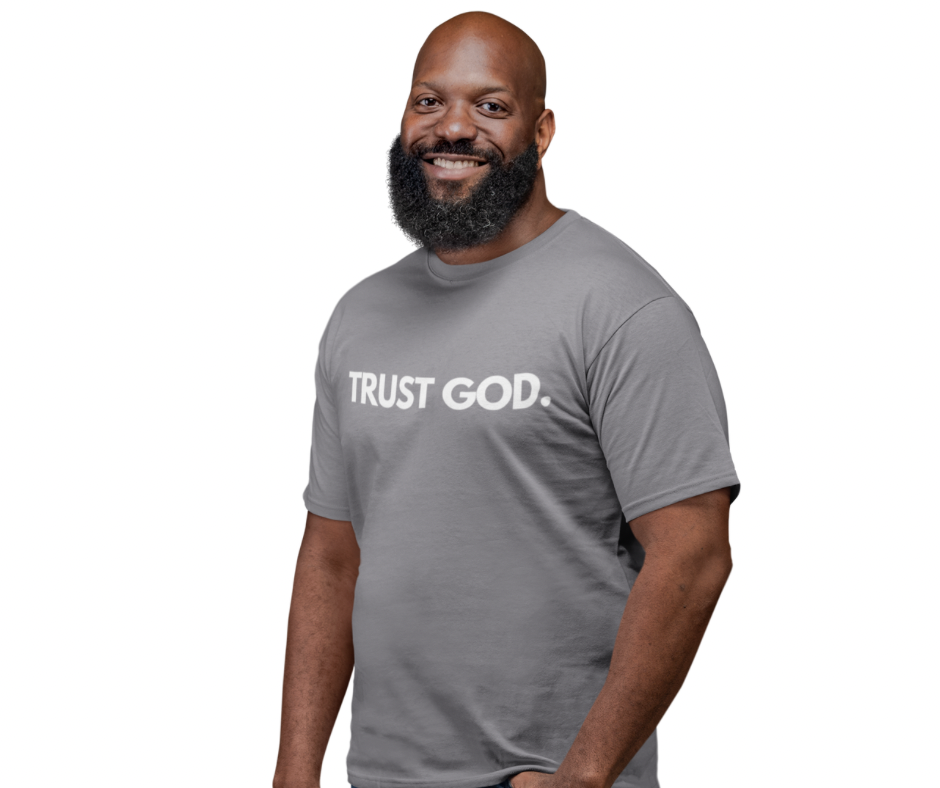 Trust God For Men Storm Grey Tee